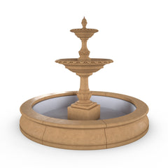 Photo of Campania Charleston Fountain in Basin - Marquis Gardens