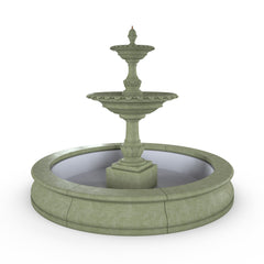 Photo of Campania Charleston Fountain in Basin - Marquis Gardens