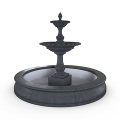 Photo of Campania Charleston Fountain in Basin - Marquis Gardens