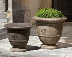 Photo of Campania Fleur de Lis Urns - Marquis Gardens