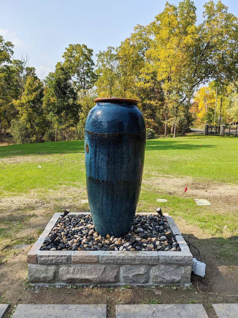 Photo of Campania Sora Jar - Rustic Blue - Marquis Gardens