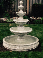 Photo of 4 Tier Roman Fountain in Basin - Marquis Gardens