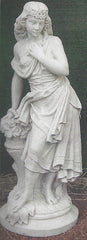 Photo of Lady with Basket of Roses - Marquis Gardens