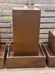 Corten Steel Square Column Planter