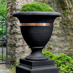 Photo of Campania Classic Copper Banded Urn, Large - Marquis Gardens