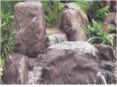 Photo of Falling Springs Pebble Pond Falls - PLW-004 - by Universal Rocks - Marquis Gardens