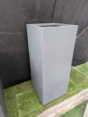 Veradek Pedestal Tall Grey Planter - Clearance