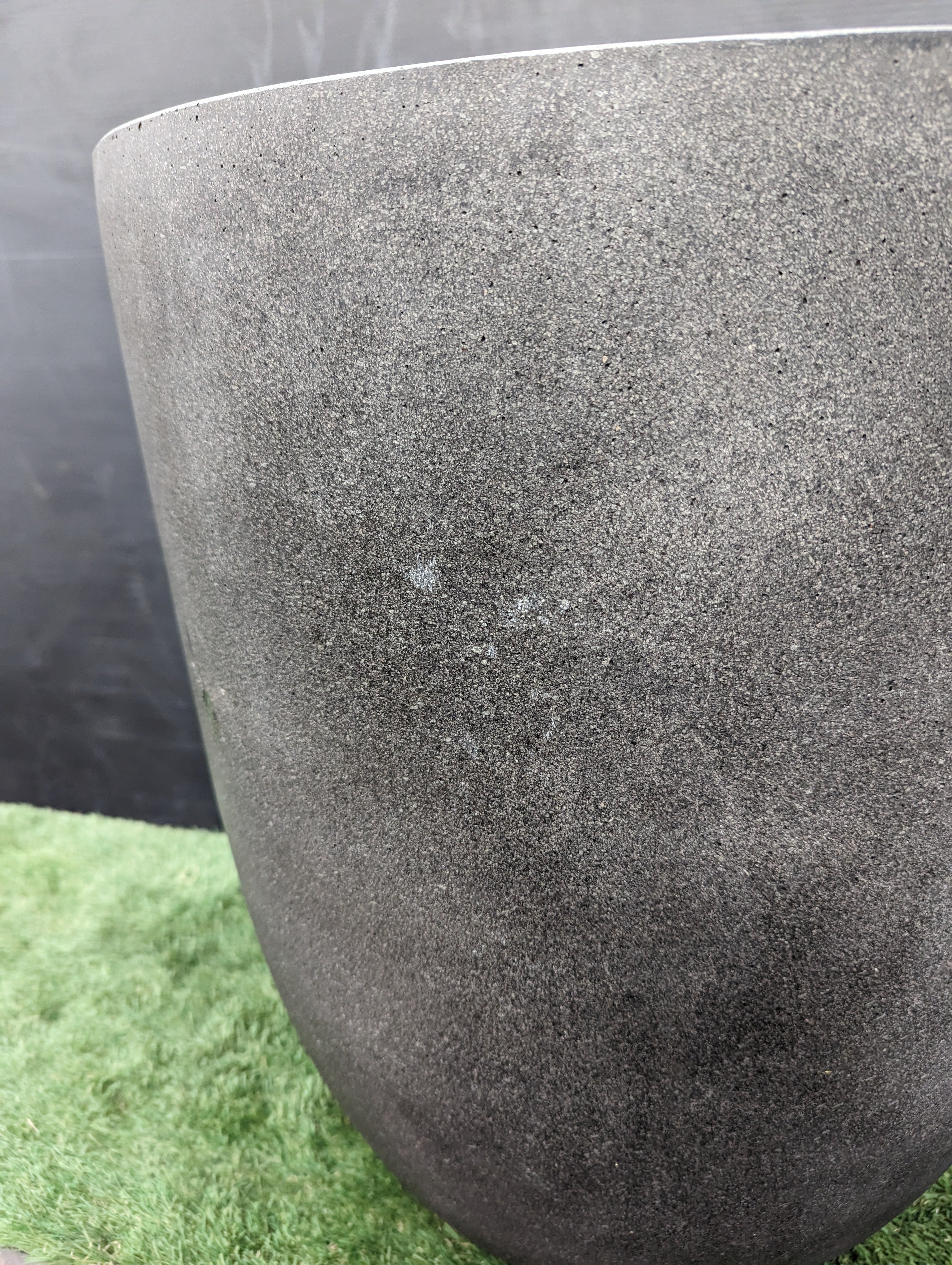 Photo of Campania Bradford Medium Charcoal Planter 01 - Clearance - Marquis Gardens