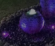 Photo of Aquascape Medium Stacked Slate Sphere Fountain Kit - Aquascape Canada