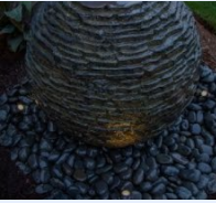 Photo of Aquascape Medium Stacked Slate Sphere Fountain Kit - Aquascape Canada
