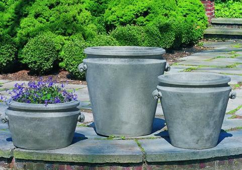 Photo of Campania Scroll Handle Planters - Marquis Gardens