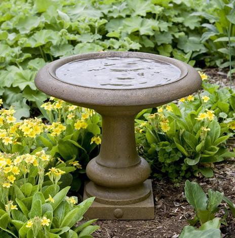 Photo of Campania Williamsburg Summer House Birdbath - Marquis Gardens