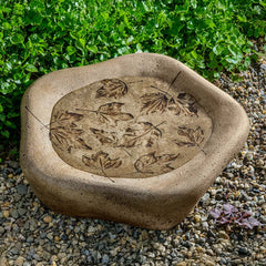 Campania Woodland Leaves Birdbath