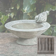 Campania Songbird's Rest Birdbath