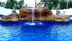 Photo of The Tahitian Waterfall - Complete Swimming Pool Waterfall Kit by Universal Rocks - Marquis Gardens