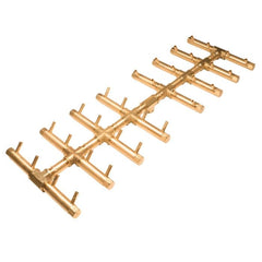 Photo of Double Tree-Style Linear Crossfire Brass Burners - Marquis Gardens