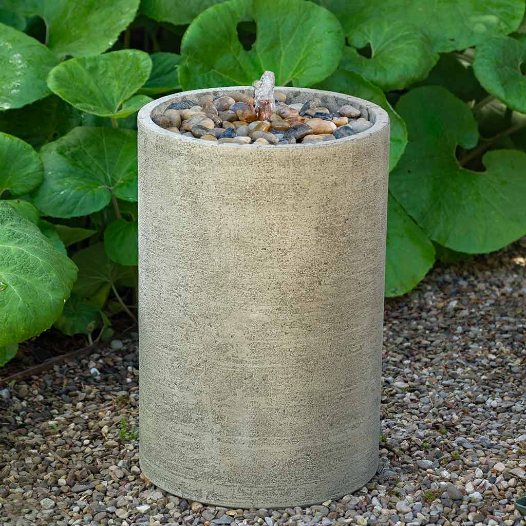 Photo of Campania Salinas Pebble Fountain, Tall - Marquis Gardens