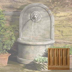 Campania Lion Wall Fountain