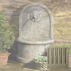 Campania Lion Wall Fountain