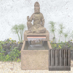 Campania Antique Quan Yin Buddha Fountain
