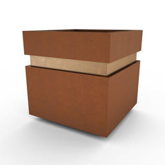 Gardenstone Cubic 12 Planters Gardenstone Etched Black Silver 