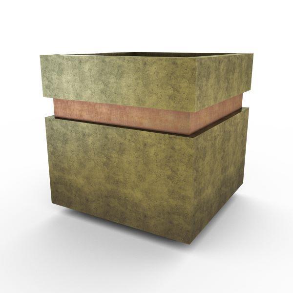 Gardenstone Cubic 12 Planters Gardenstone Etched Black Silver 