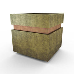 Gardenstone Cubic 12 Planters Gardenstone Etched Black Silver 