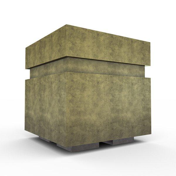 Gardenstone Cubic 12 Planters Gardenstone Etched Black Silver 