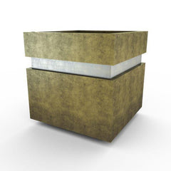 Gardenstone Cubic 12 Planters Gardenstone Etched Black Silver 