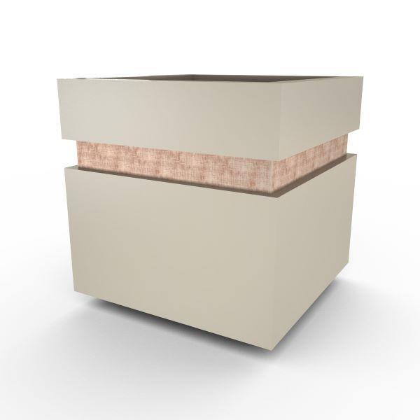 Gardenstone Cubic 12 Planters Gardenstone Etched Black Silver 