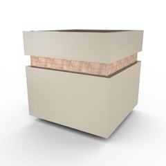 Gardenstone Cubic 12 Planters Gardenstone Etched Black Silver 