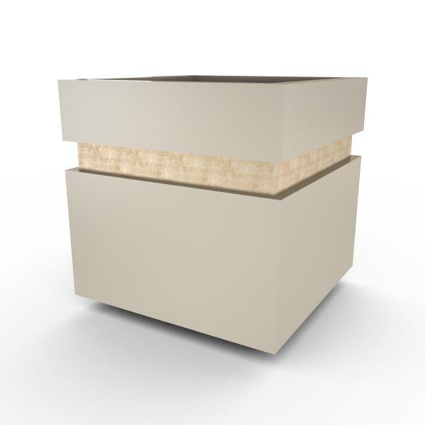 Gardenstone Cubic 12 Planters Gardenstone Etched Black Silver 