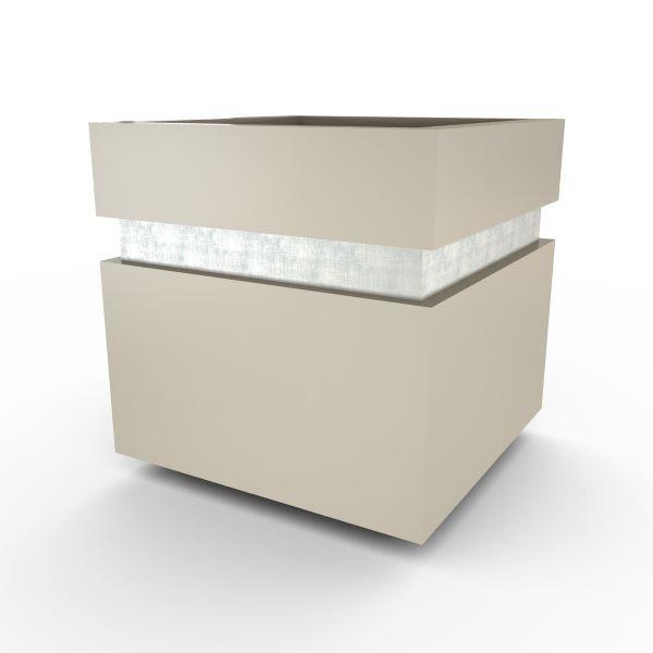 Gardenstone Cubic 12 Planters Gardenstone Etched Black Silver 