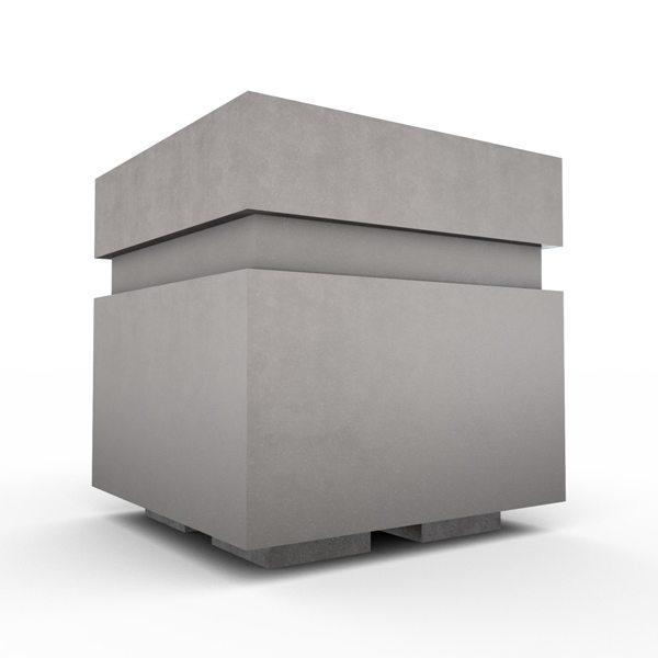 Gardenstone Cubic 12 Planters Gardenstone Etched Black Silver 