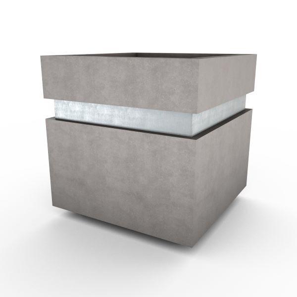 Gardenstone Cubic 12 Planters Gardenstone Etched Black Silver 