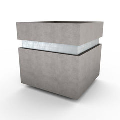 Gardenstone Cubic 12 Planters Gardenstone Etched Black Silver 
