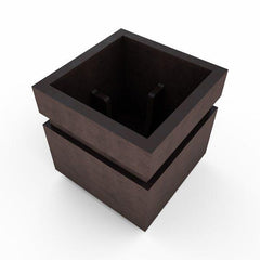 Gardenstone Cubic 12 Planters Gardenstone Etched Black Silver 