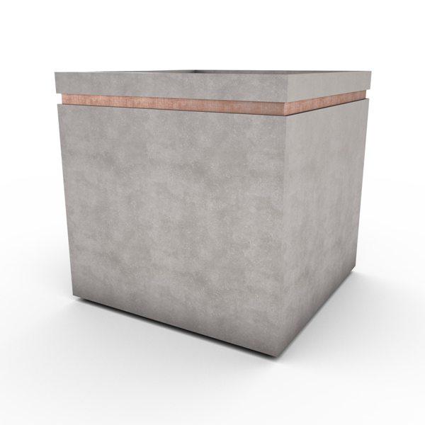Gardenstone Cubic 36 Planters Gardenstone English Moss No Accent Color 