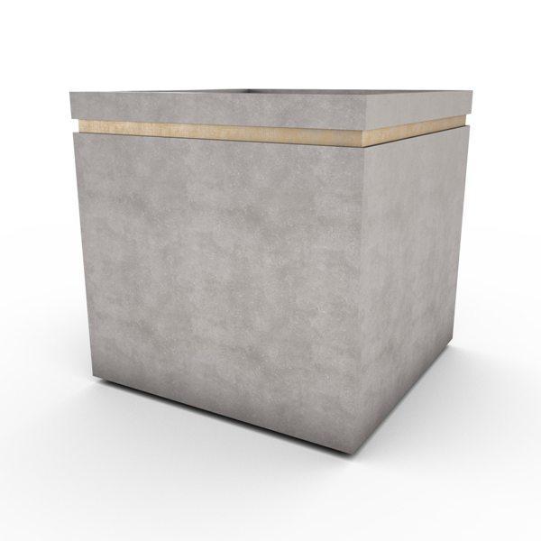 Gardenstone Cubic 36 Planters Gardenstone English Moss No Accent Color 