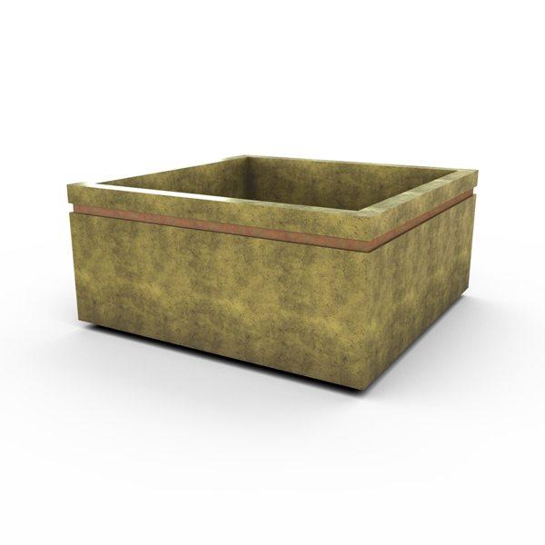 Gardenstone Cubic 52 Planters Gardenstone Sequoia No Accent 