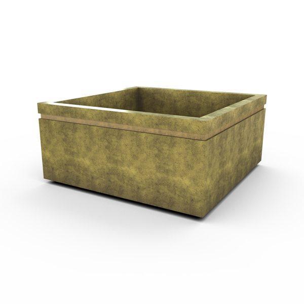 Gardenstone Cubic 52 Planters Gardenstone Sequoia No Accent 