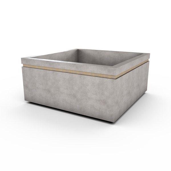 Gardenstone Cubic 52 Planters Gardenstone Sequoia No Accent 
