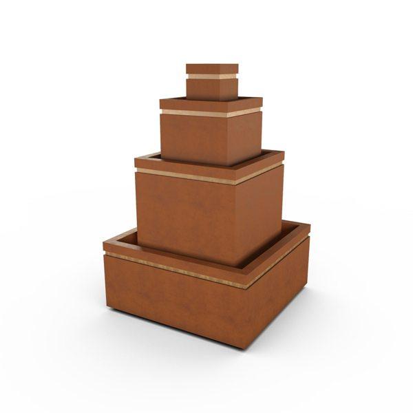 Gardenstone Cubic Fountain Water Fountains Gardenstone Limestone No Accent 