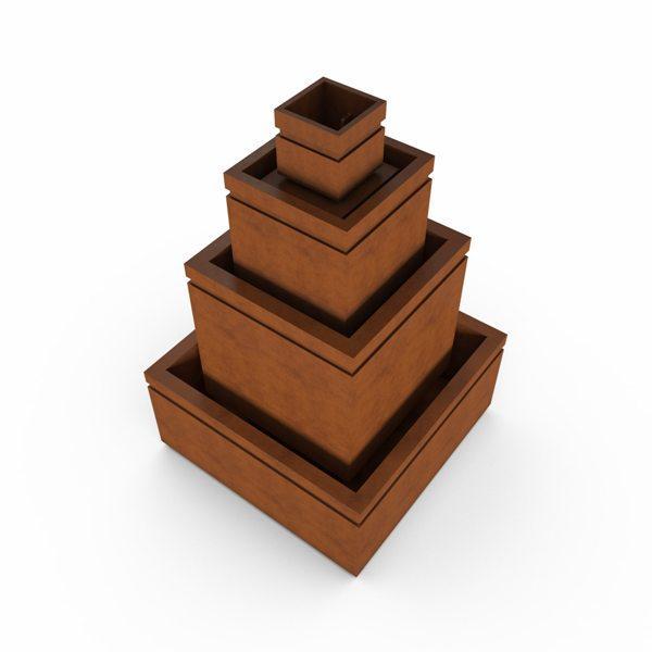 Gardenstone Cubic Fountain Water Fountains Gardenstone Limestone No Accent 