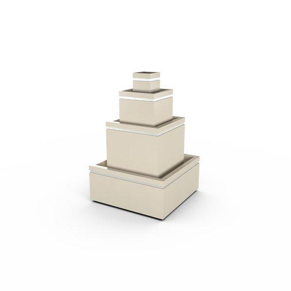 Gardenstone Cubic Fountain Water Fountains Gardenstone Limestone No Accent 
