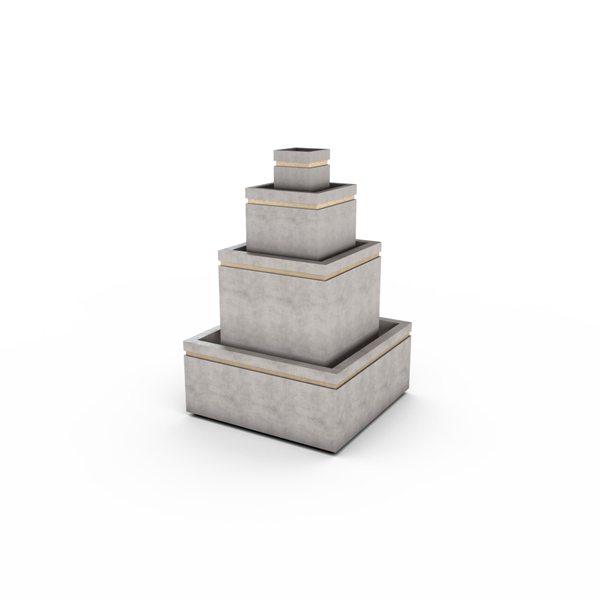 Gardenstone Cubic Fountain Water Fountains Gardenstone Limestone No Accent 