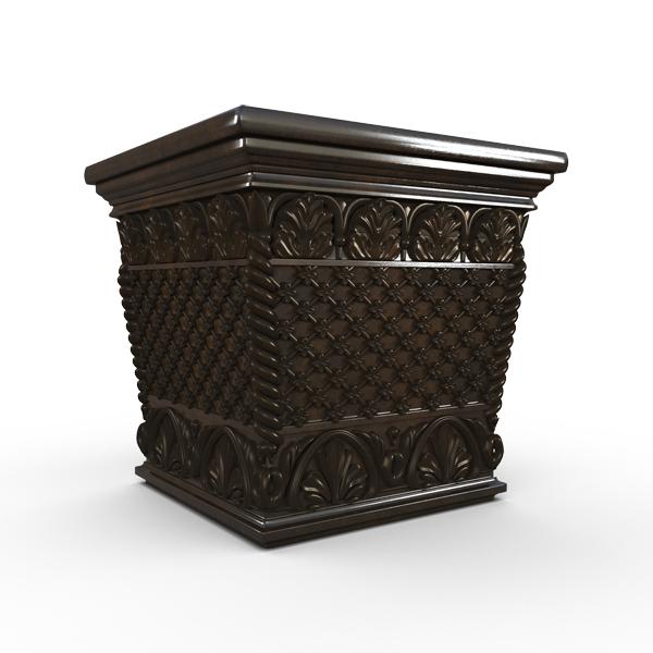 Gardenstone Floral Weave Box Planters Gardenstone Black 