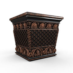 Gardenstone Floral Weave Box Planters Gardenstone Black 