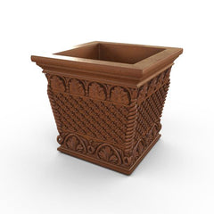 Gardenstone Floral Weave Box Planters Gardenstone Black 