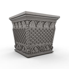 Gardenstone Floral Weave Box Planters Gardenstone Black 